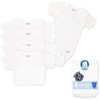 Gerber - Short-sleeve White Onesies Newb