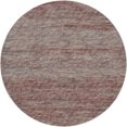 thumbnail image 2 of Addison Rugs Dream Shag Premium Machine Washable Transitional Horizontal Bars Burgundy Round Rug, 8' x 8', 2 of 8