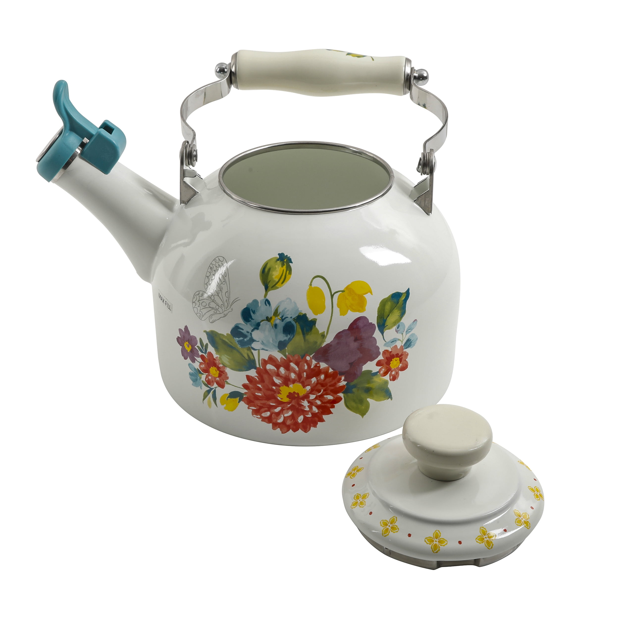 Details about  / The Pioneer Woman Blooming Bouquet 2-Quart Tea Kettle