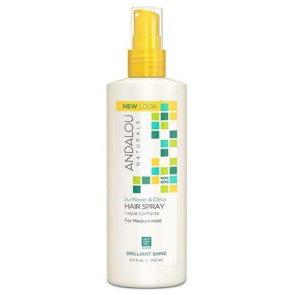 Andalou Naturals - Sunflower & Citrus Brilliant Shine Hair Spray, 242ml