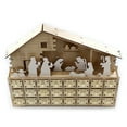 thumbnail image 5 of Sardfxul Exquisite Christmas Advent Calendar Wooden Countdown 24 Candy Boxes Jesus Decor, 5 of 9