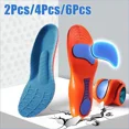 thumbnail image 2 of Plantillas ortopédicas para zapatos con soporte para el arco, plantillas para fascitis Plantar para hombres y mujeres, almohadillas antideslizantes que absorben los golpes, 2/4/6 Uds., 2 of 5