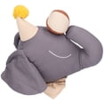 thumbnail image 4 of Decoración de dormitorio para niños, cabeza de elefante de peluche, decoración de pared de peluche, decoración para colgar en la pared, rendimiento finamente sintonizado, 4 of 8