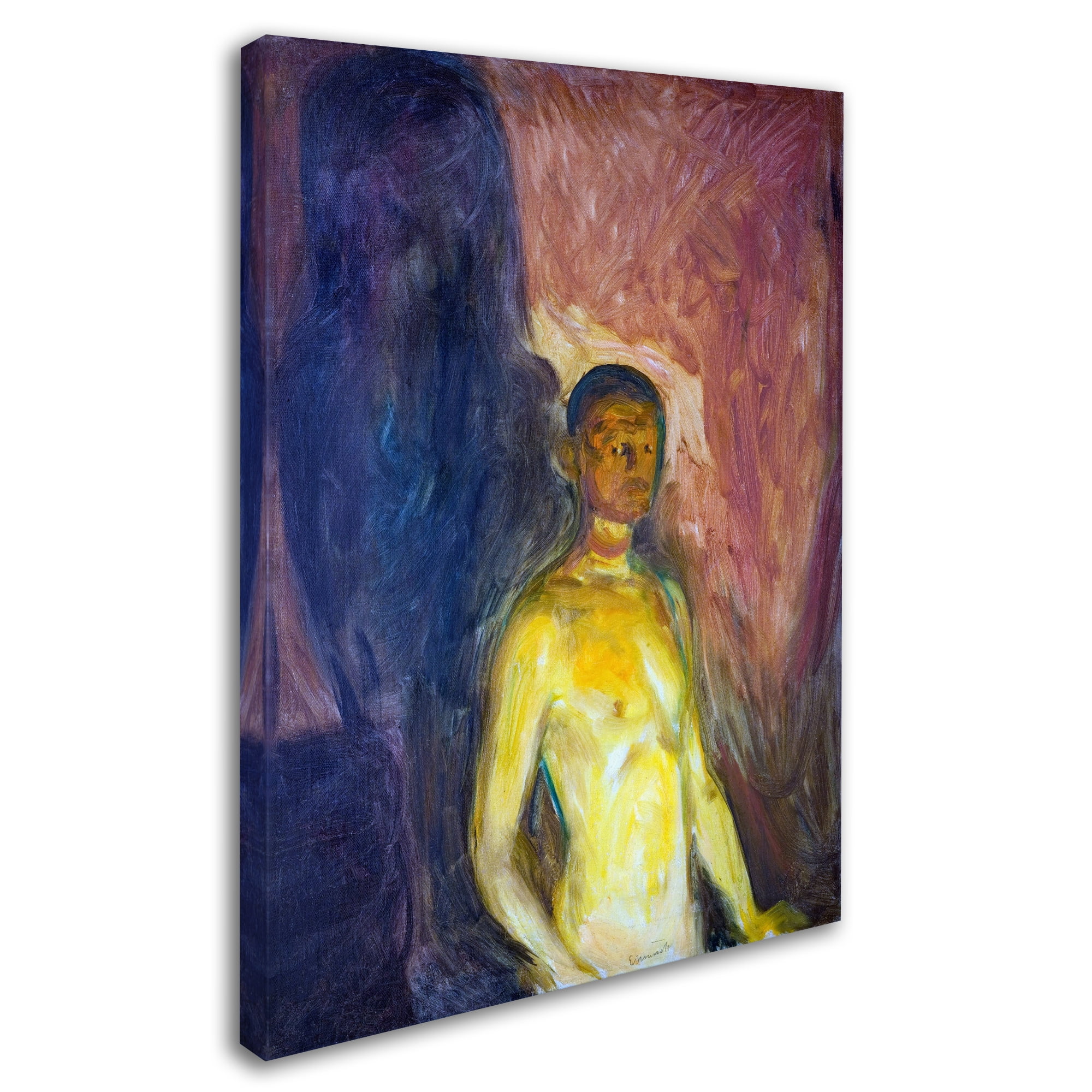 Edvard Munch 'Selfportrait In Hell' Canvas Art