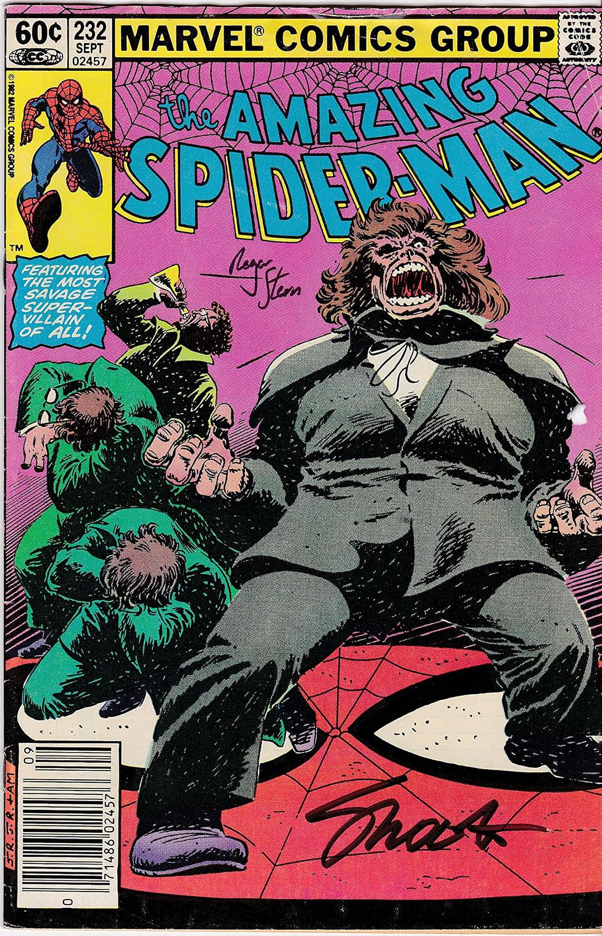 Signed 2x Amazing Spider-Man #232 Jim Shooter Roger Stern FINE Spiderman