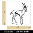 thumbnail image 2 of Thomson's Gazelle Antelope African Self-Inking Rubber Stamp Ink Stamper - Brown Ink - Small 1 Inch, 2 of 7