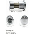 thumbnail image 3 of TG3828YG-SPC Solid Brass UL Listed 220-degree Door Viewer Peephole with Heavy Duty Privacy Cover for 1-3/5" to 2-1/6" Doors, Brushed Chrome Finish, 3 of 5