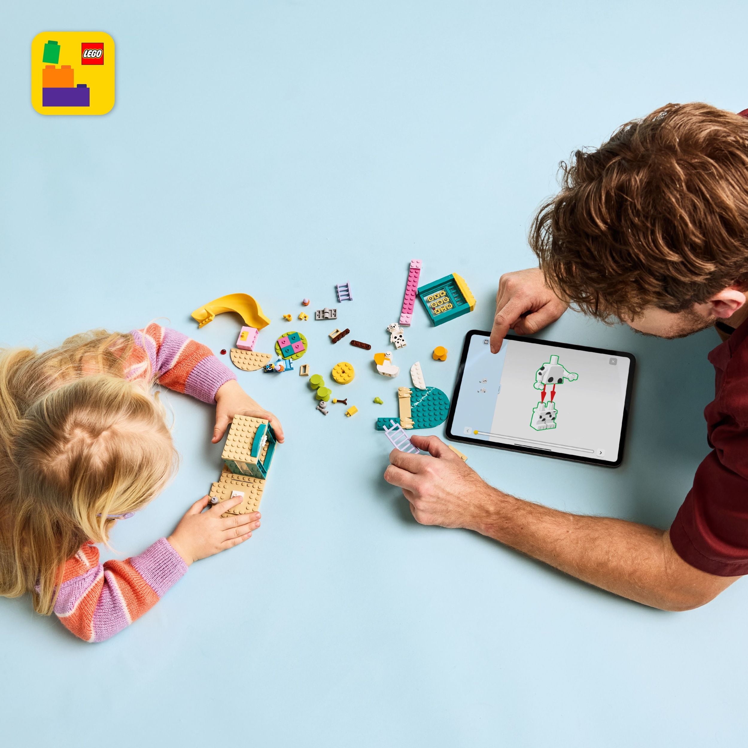 LEGO Bluey Le terrain de jeu de Bluey et Chloe, Ensemble de construction préscolaire 11201 LEGO Le terrain de jeu 11201