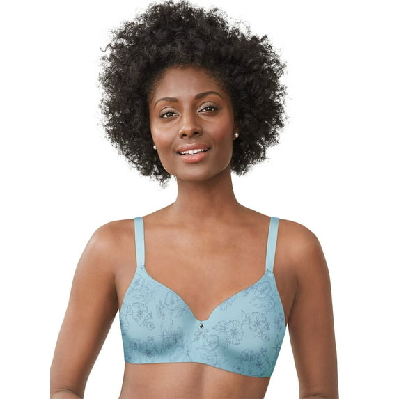 Bali One Smooth U EverSmooth™ Underwire Bra Blue Whimsy/Chateau Floral 40DD Women's