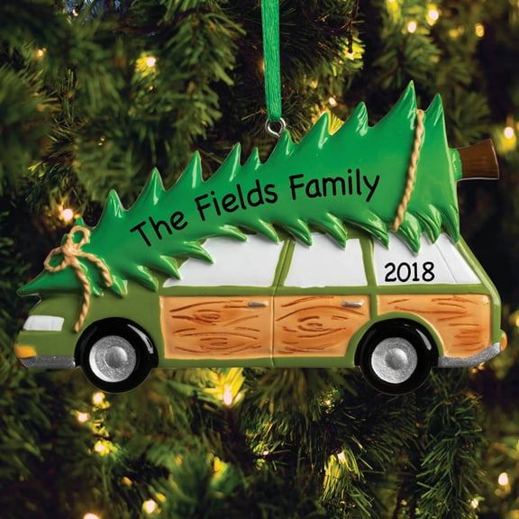 Personalized Station Wagon Ornament