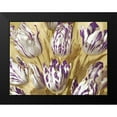 thumbnail image 2 of McQueen, Angela 18x15 Black Modern Framed Museum Art Print Titled - Tulips on Gold I, 2 of 5