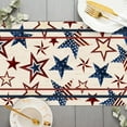 thumbnail image 4 of SUNOLIFE 4th of July Table Runner,Blue American Stars Patriotic independence Day Table Covers Decoration for Kitchen Dining Party 13 x 120 Inch, 4 of 4