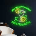 thumbnail image 2 of Handmadetneonsign When Life Gives You Lemons Make Margaritas Neon Sign, Margarita LED Light, 2 of 5