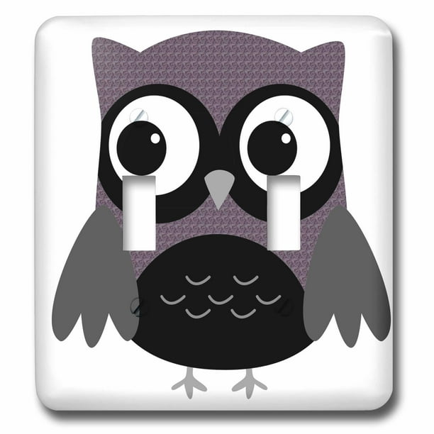 3drose Cute Purple Pattern Owl Double Toggle Switch Lsp 61004 2 Walmart Com Walmart Com