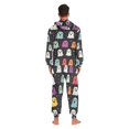 thumbnail image 4 of FORMRS Onesies Pajama for Adults Unisex Hoodie Winter Jumpsuit One Piece Sleepwear, Sizes S-2XL, Colorful Halloween Ghost, 4 of 7