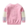 thumbnail image 3 of GYRATEDREAM Autumn Winter Warm Outfits Baby Girl Cute Long Sleeve Knitted Sweater Pullover Top, 3 of 6