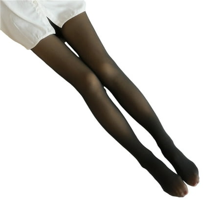 Generic Women Winter Tights Stretchy Thermal 85G No Fleece Black  Translucent @ Best Price Online
