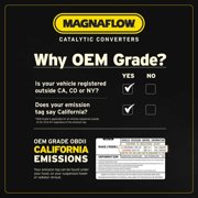 MagnaFlow Conv 2.50 OEM Fits Fits 1998-2018 NISSAN ALTIMA, 1999-2016 CHEVROLET SILVERADO, 5 lb
