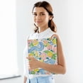 thumbnail image 6 of FORMRS 3 Ring Binder 1.5 inch with Pockets Set of 2 Clip Board 200 Sheets Capacity, Blue Floral Wave, 6 of 8