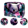 thumbnail image 2 of Travel Organizer Waterproof PVC Cosmetic Makeup Bag with Zipper, Lightweight, Large Capacity, Printed Design for Ladies and Girls - Travel Pouch and Makeup Organizer for Outings., 2 of 6