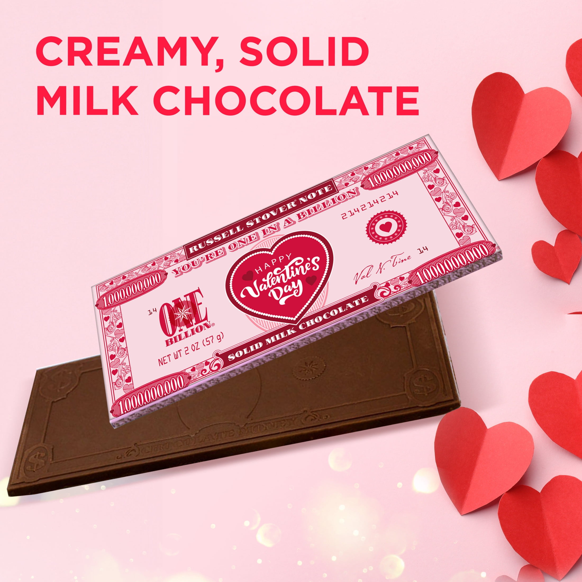 Valentine' Milk Chocolate Bar | Sweet stock for shops - Walmart