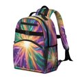 thumbnail image 2 of Colorful Tie Dye Burst Pattern Backpack for School,Cute School Bag,Schoolbag with Adjustable Shoulder Straps & Padded Back,15.25"x11.5"x5.25", 2 of 5