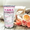 thumbnail image 4 of Nana Gifts Tumbler, Birthday Gifts For Nana, Nana Gifts From Grandkids Granddaughter, Best Nana Gifts, Grandma Gifts For Mothers Day, Mothers Day Nana Gifts, Gigi Gift for Grandma Cup 20oz 1PC, 4 of 6