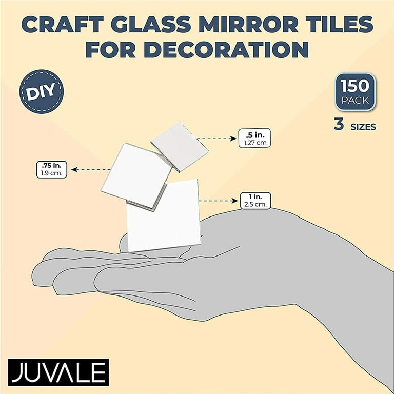 Glass Mirror Pieces for Craft Making - Small Size