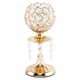 thumbnail image 1 of Candelabro de cristal, candelabro votivo, candelabro de pilar, soporte para velas Dorado S, 1 of 8