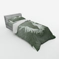 thumbnail image 2 of Ambesonne Abstract Bedding Set 3 Pcs, Coat of Arms Wings, Twin, Grey White, 2 of 2