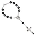 thumbnail image 3 of Rosary Black Glass Beads for Cross Rosary Bracelet Wonderful Gift for Any Occasi, 3 of 5