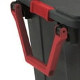 thumbnail image 3 of 40 Gallon Wheeled Industrial Tote Plastic, Black, Set of 2, 3 of 5