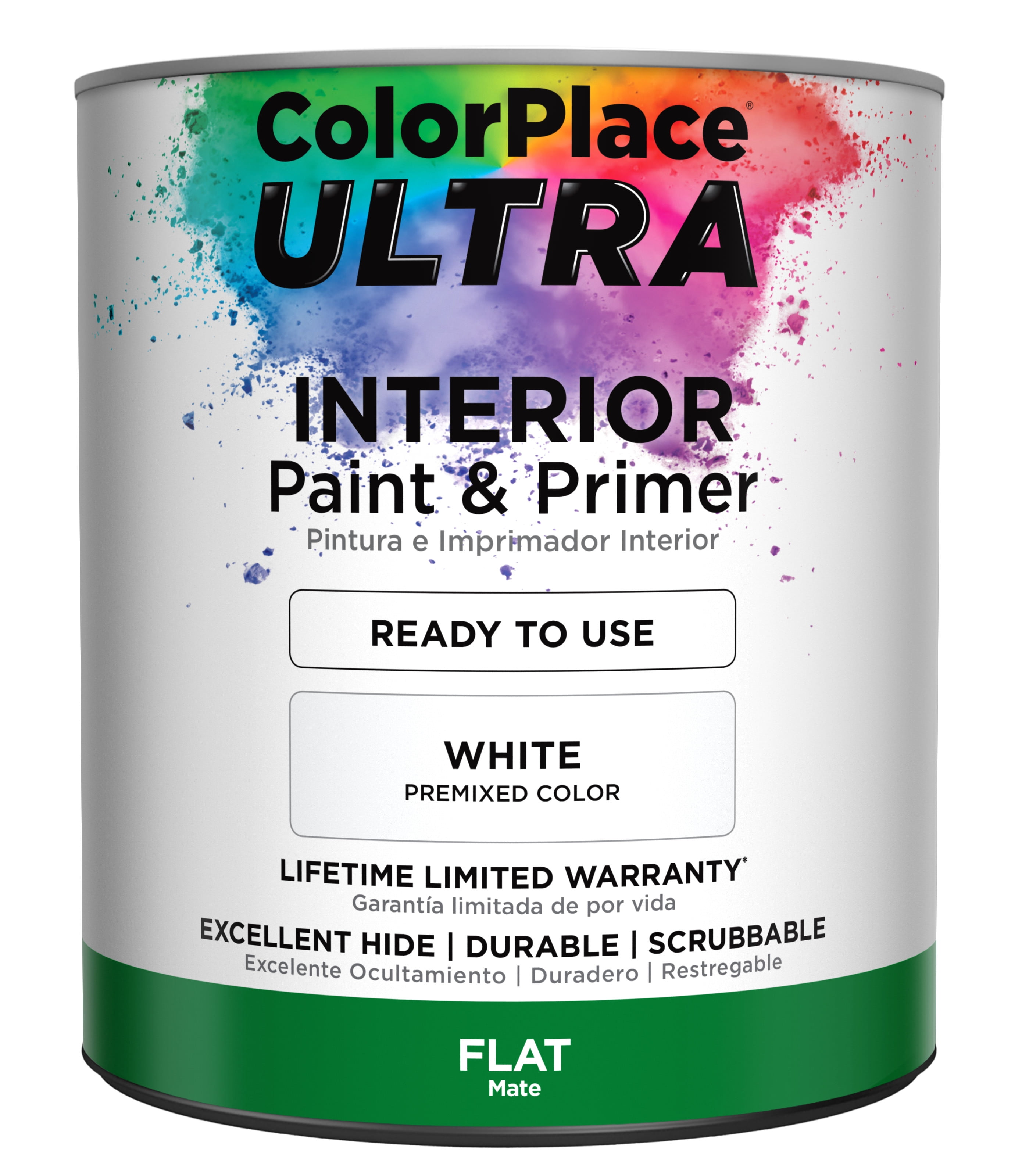 ColorPlace ULTRA Interior Paint & Primer in One, White ColorPlace ULTRA Interior Paint & Primer in One, White