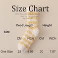 thumbnail image 4 of Womens Fuzzy Crew Socks Fluffy Striped Warm Cozy Winter Socks Soft Plush Thick Casual Lounge Socks (Pink), 4 of 8