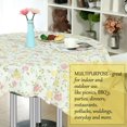 thumbnail image 4 of EIGTHTAIL Nappe de Maison en Vinyle Ronde 59” Dia Motif de Fleurs Rouges Imperméable, 4 of 7