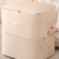 thumbnail image 6 of Space Saving Self-Compression Organizer Bag,Waterproof&Moisture-Proof Packing Cubes for Blankets,Clothes,Comforters,Bedding Storage,Storage Tote for Space Optimization(21*16.5*11.8In,Apricot yellow), 6 of 9