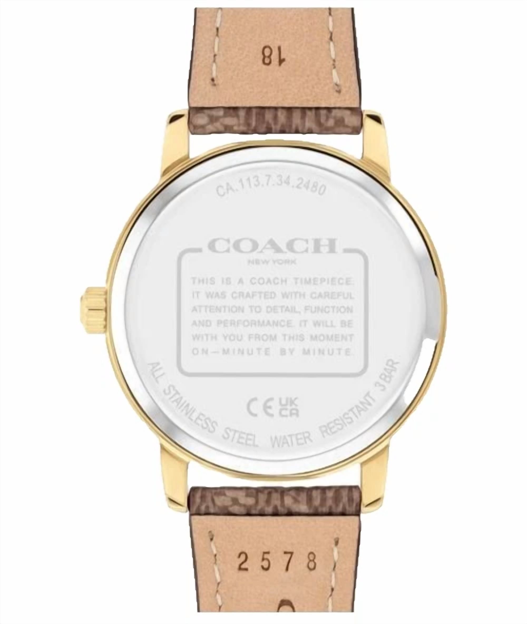 Coach Cream Women\'s Watch with Gold Buckle $_57.JPG?set_id=880000500F main image 2