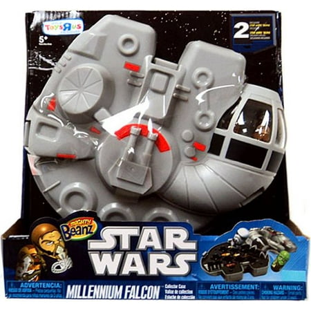 Mighty Beanz Carry Case - Star Wars Millenium Falcon, Hold over 30 Beanz in this Star Wars themed collector case By Spin Master Ship from US