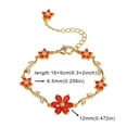 thumbnail image 3 of SPOORYYO Flower Exquisite Petal Bracelet Personalized Fashion Jewelry Elegant Floral Design Sparkling Accessory Lightweight Comfortable Gift, 3 of 6