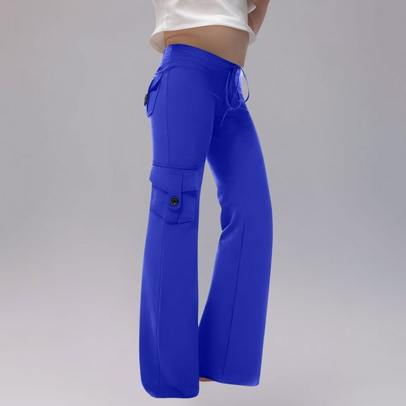 Kids Girls Trousers Button Up Long Pants for Girl Middle Waist Elasticity Fall Winter Clothings Middle Big Aged Child Athletic Casual Straight Leg Pants