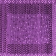 thumbnail image 1 of Ahgly Company Indoor Square Abstract Purple Modern Area Rugs, 4' Square, 1 of 4