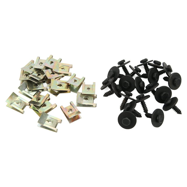 Chassis Splash Guard Clips, 40 Pcs Wear Proof Impact Resistance Tight Fixation Engine Panel Fastener Clips For R50 R52 R53