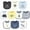 Safari, variant on Infant Boy Cotton Terry Drooler Bibs with Fiber Filling 10pk, Raccoon, One Size