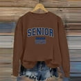 thumbnail image 4 of Women's Sweatshirts 2025 Senior 2026 Sweatshirt Long Sleeve Crewneck Pullover Tops Sweatshirt for Women, 4 of 6
