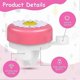 thumbnail image 3 of Bike Bell, with Loud Crisp Clear Sound, Aluminum Bike Accessories Safe Cycling ,Flower Design,pink white, 3 of 5