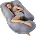thumbnail image 4 of Full body pillow, suitable for sleep cooling, U-shaped pillow, with detachable and washable features, 4 of 6