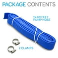 thumbnail image 7 of SereneLife 19.69 ft. Pump Hose - Replacement Part Hose with 2 Clamps, 7 of 7