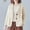 Beige, variant on Sakmal Spring Coats for Women Beige Long Sleeve Sleeve Casual Cotton and Line Solid Button Down Jacket for Ladies
