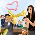 thumbnail image 3 of Modeling Balloons - Birthday Balloon Animals 100 Pack Premium Balloons, 3 of 5