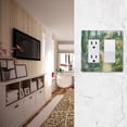 thumbnail image 5 of Yayeee Rocker Switch Wall Plate 1-Gang 4.6"x2.9" Home Decorative Outlet Cover, Art Garden Scene, 5 of 6